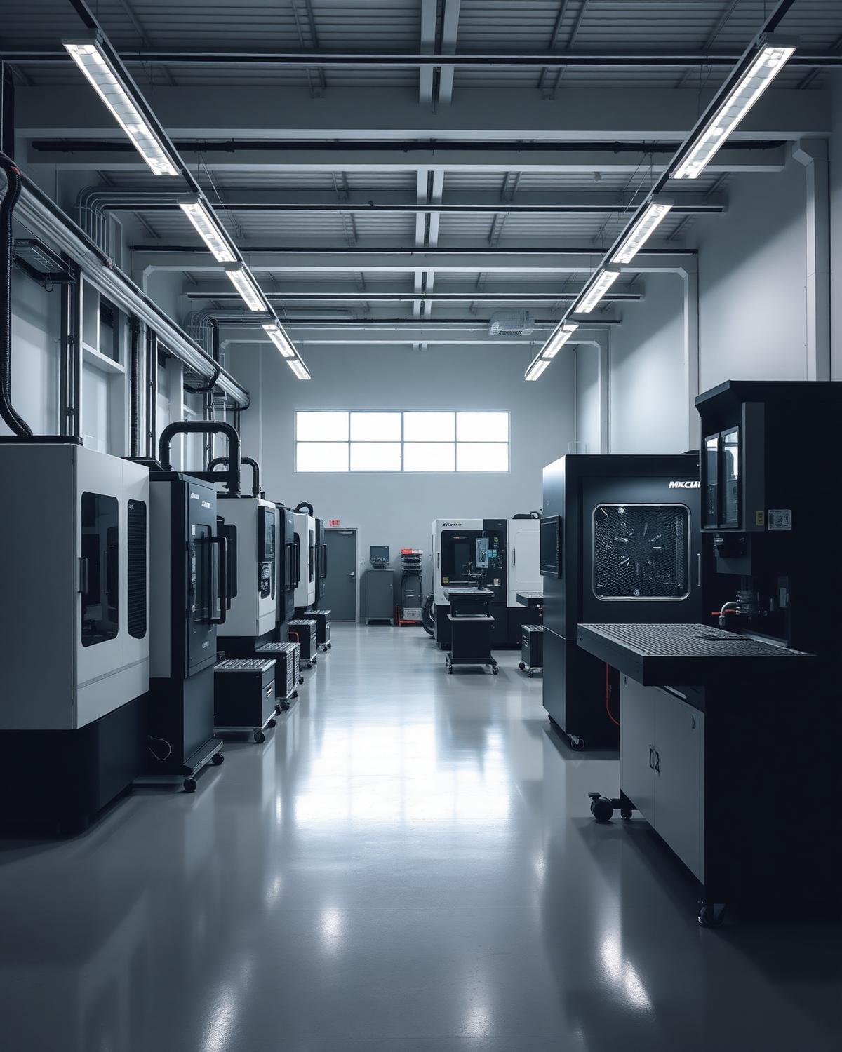 Modern manufacturing facility interior