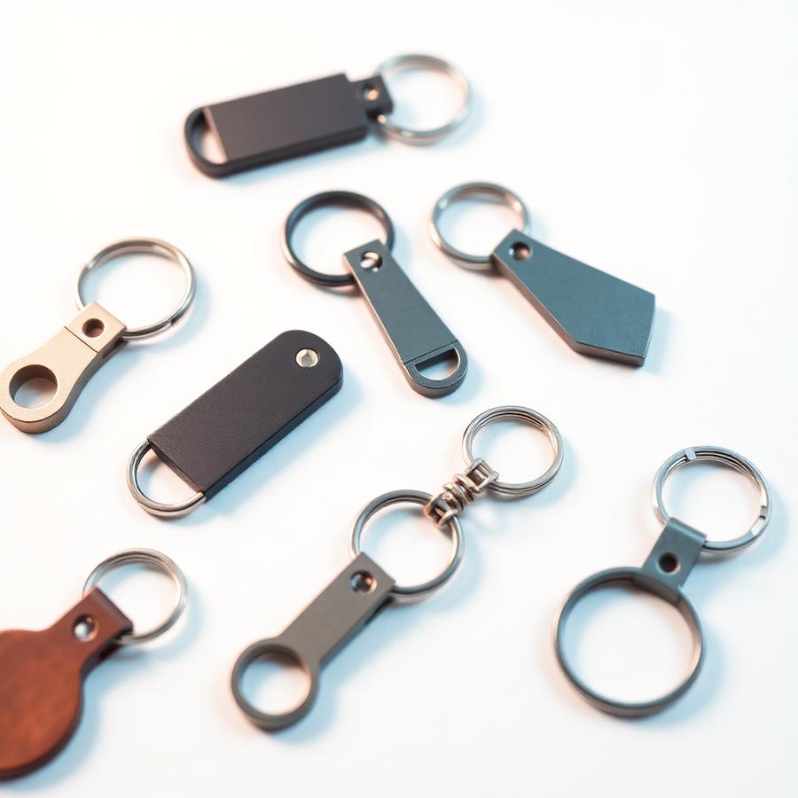 Custom-branded keychains produced at volume