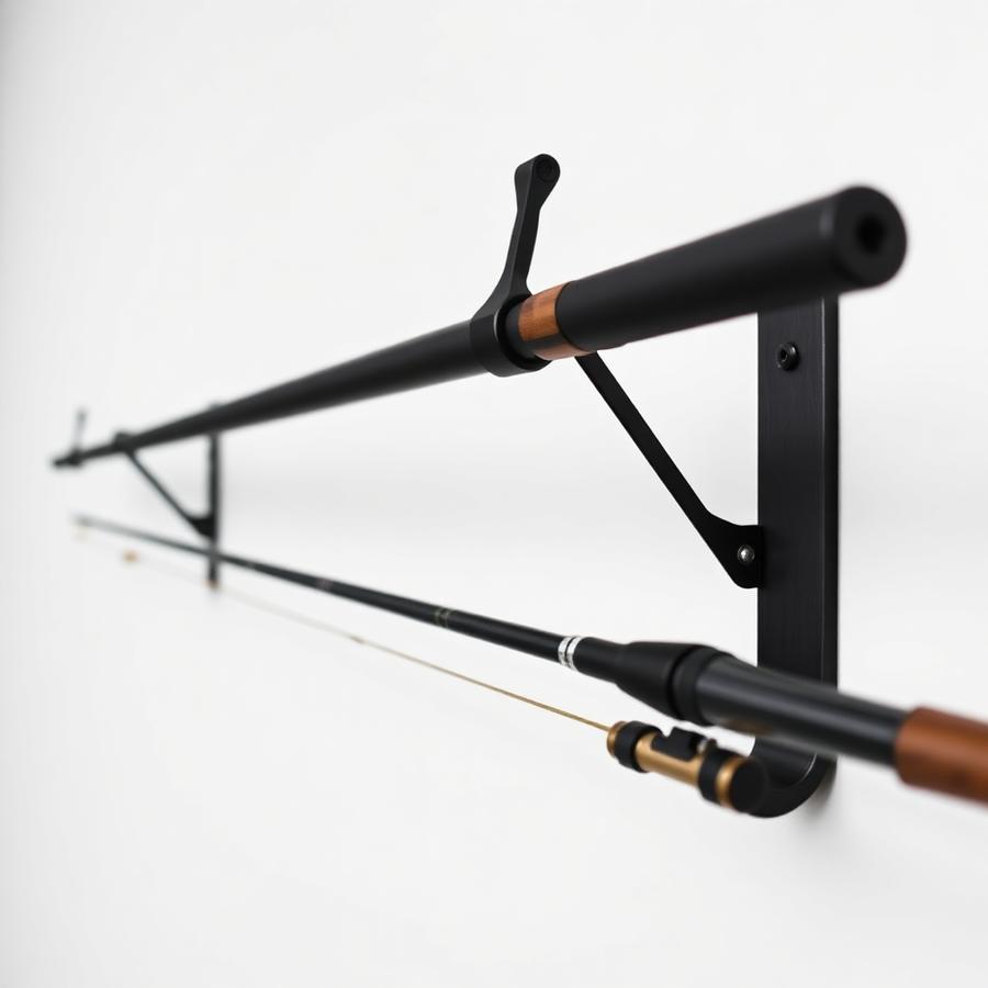 Custom manufactured fishing rod holder